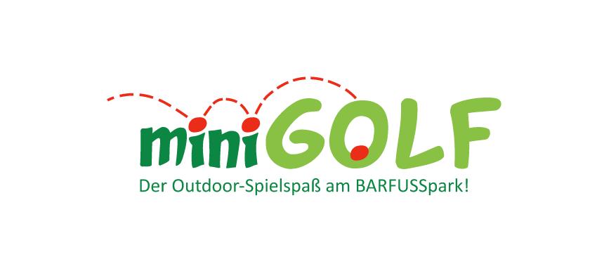 Farbklecks mit Logo Minigolf
